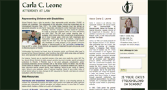 Desktop Screenshot of carlaleonelaw.com